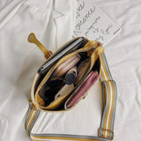 Multi-colors Women Shoulder Bags Adjusted Crossbody Big Capacity PU Bucket Bag