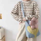 Floral Shoulder Bag Women Large Crossbody Tote Shopping Bag Girls