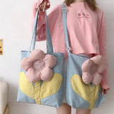 Floral Shoulder Bag Women Large Crossbody Tote Shopping Bag Girls