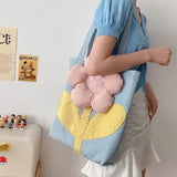 Floral Shoulder Bag Women Large Crossbody Tote Shopping Bag Girls
