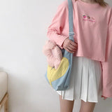 Floral Shoulder Bag Women Large Crossbody Tote Shopping Bag Girls