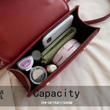 Shoulder Bags Bow Retro Cover PU Mini Bag Vintage Flap All-match OL for Females