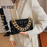 Thick Chain Small Green Crossbody Shoulder Bag