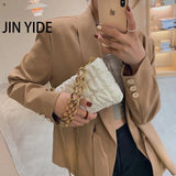 Thick Chain Small Green Crossbody Shoulder Bag