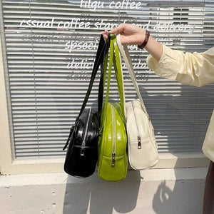 Women PU Leather Shoulder Bags Large Capacity Ladies Daily Handbag