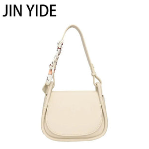 Green PU Leather Saddle Bag Crossbody Shoulder Handbag