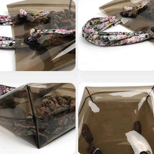 Women PVC Floral Composite Bag Large Capacity Totes Underarm Handbags