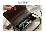 One-Shoulder Messenger Bag with Chain Strap