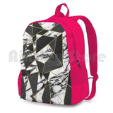 Marble Geometric Outdoor Hiking Backpack Sports Bag