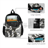 Marble Geometric Outdoor Hiking Backpack Sports Bag