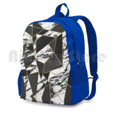 Marble Geometric Outdoor Hiking Backpack Sports Bag