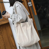 Large Cotton Canvas Tote Bag for Women Eco Shopper Handbag