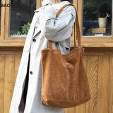 Large Cotton Canvas Tote Bag for Women Eco Shopper Handbag