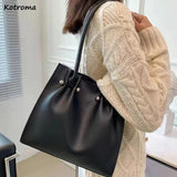 PU Leather Shoulder Bags for Women Large Capacity Tote Handbags