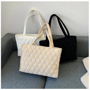 Floral Print Quilted Women's Shoulder Bag Handbag Small Square Crossbody Bag