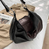Vintage PU Leather Shoulder Bags Women Large Capacity Ladies Handbags