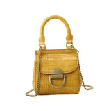 Crocodile Pattern Shoulder Bag Small Square Bag Messenger