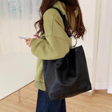 Soft PU Leather Shoulder Bags Women Daily Crossbody Totes Office Ladies