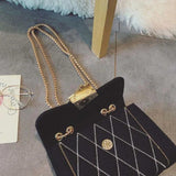 Vintage French Style Shoulder Bag Women Cross Body Big Capacity Handbag