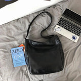 PU Leather Shoulder Bag Large Capacity Crossbody Handbags Casual Messenger Tote