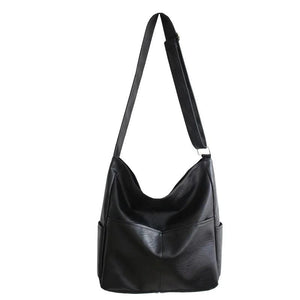 PU Leather Shoulder Bag Large Capacity Crossbody Handbags Casual Messenger Tote
