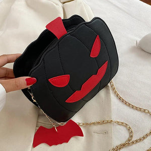 Funny Pumpkin Style Pu Leather Shoulder Bag