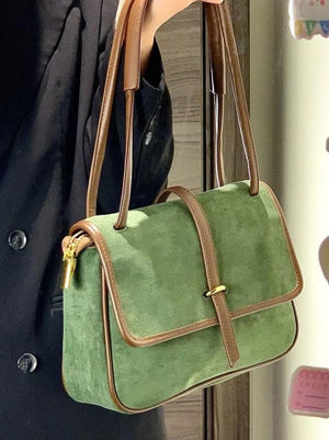 Vintage Women Shoulder Bags Frosted PU Leather Totes Large Capacity