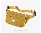 Large Capacity Sports Nylon Waist Bag Chest Crossbody Handbag