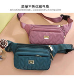 Large Capacity Sports Nylon Waist Bag Chest Crossbody Handbag