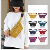 Large Capacity Sports Nylon Waist Bag Chest Crossbody Handbag
