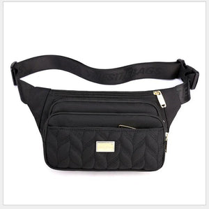 Large Capacity Sports Nylon Waist Bag Chest Crossbody Handbag