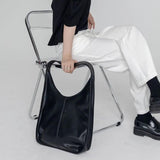 Minimalist Shoulder Bags Women PU Leather Handbags Retro OL All-match