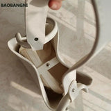 Women Bucket Bag Soft PU Leather Large Capacity Handbags