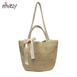 Bohemia Rattan Woven Women Handbag Summer Beach Bag