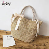 Bohemia Rattan Woven Women Handbag Summer Beach Bag