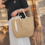 Bohemia Rattan Woven Women Handbag Summer Beach Bag