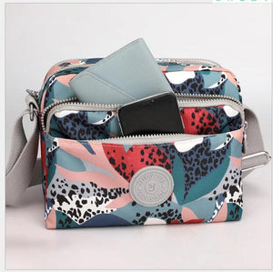 Vintage Nylon Messenger Bag Crossbody Shoulder Handbag for Keys Phones