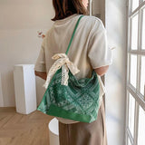 Retro Totem Folk-custom Canvas Shoulder Bags for Women
