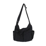 Women's Canvas Messenger Shoulder Bag Large Capacity Casual Handbag