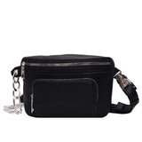 Small Crossbody Bag for Women Solid PU Leather Shoulder Handbag