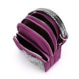 Nylon Crossbody Shoulder Tote Handbags with Sequins