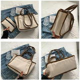 Canvas Women Shoulder Messenger Bag Large Crossbody Tote Bags