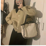 Canvas Women Shoulder Messenger Bag Large Crossbody Tote Bags