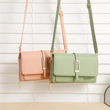 Women's Crossbody Bag PU Leather Clutch Handbag Phone Wallet