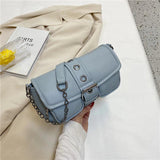 Vintage Square Armpit Bag - High-quality PU Leather Mini Handbag