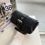 Vintage Square Armpit Bag - High-quality PU Leather Mini Handbag