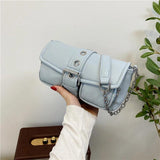 Vintage Square Armpit Bag - High-quality PU Leather Mini Handbag