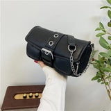 Vintage Square Armpit Bag - High-quality PU Leather Mini Handbag