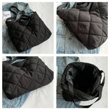 Winter Canvas Shoulder Crossbody Bag for Women Large Handbags