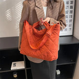 Winter Canvas Shoulder Crossbody Bag for Women Large Handbags